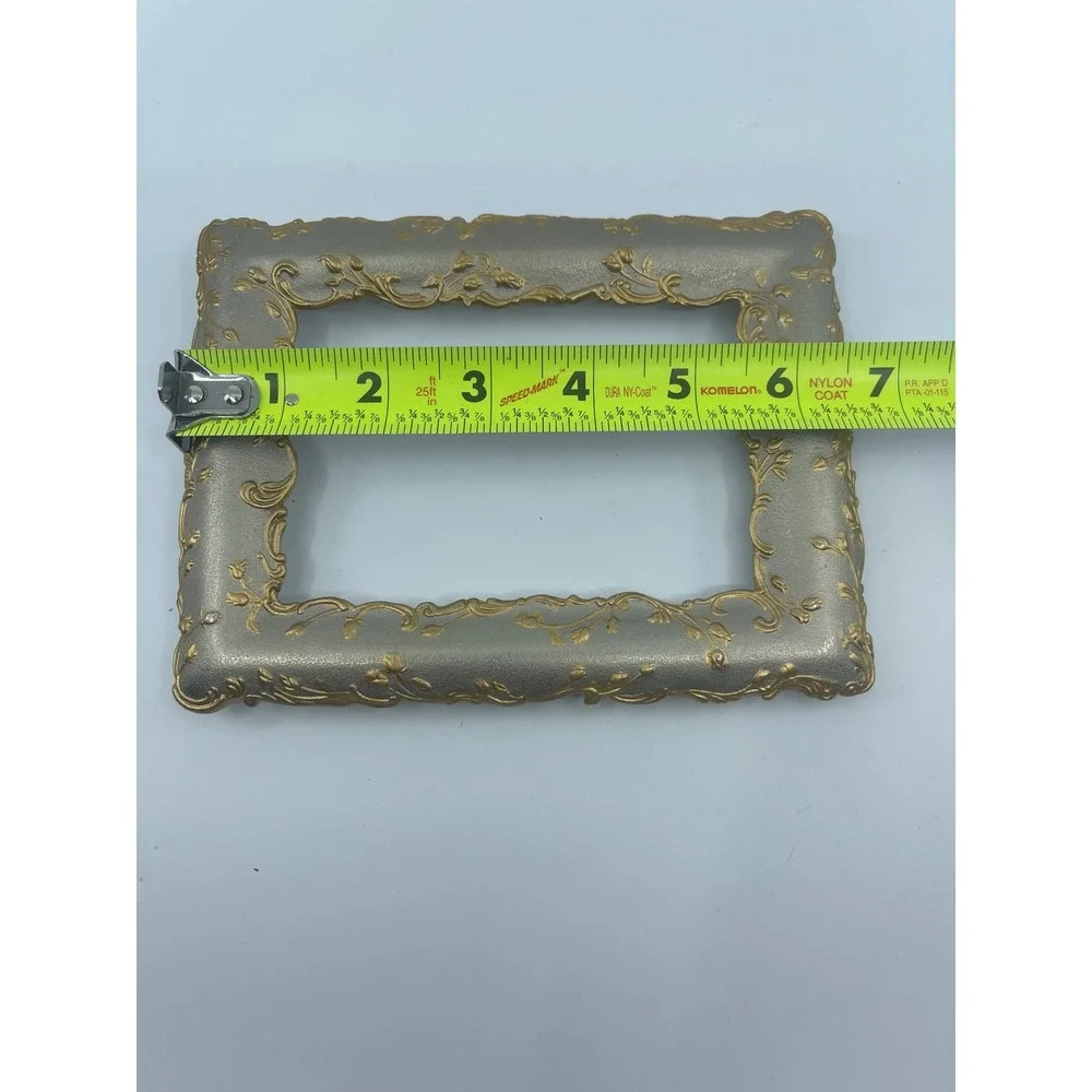 Ornate Scroll Vine Photo Frame‎ Silvertone Metallic 3